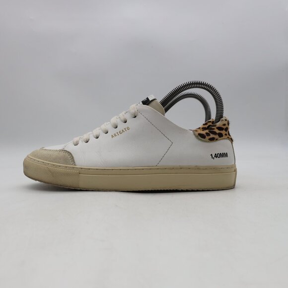 Axel Arigato Clean 1.40MM Women's 6.5 White Leather Animal Print Casual Sneakers - Picture 4 of 12